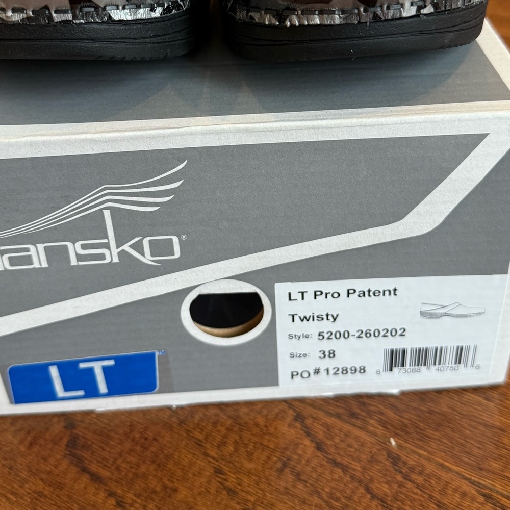 Dansko LT Pro Patent Camo Clogs - Black and Gray - Picture 5 of 5
